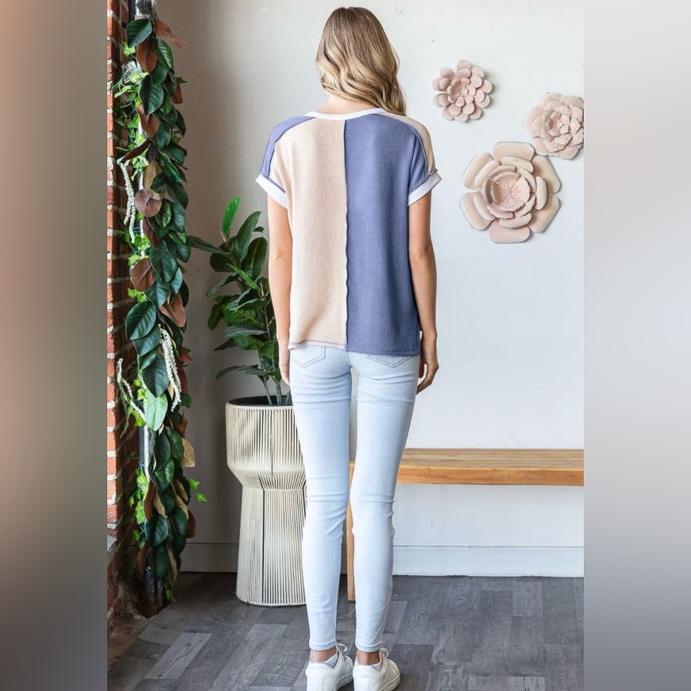 Color Block Short Sleeve - Picture 3 of 3